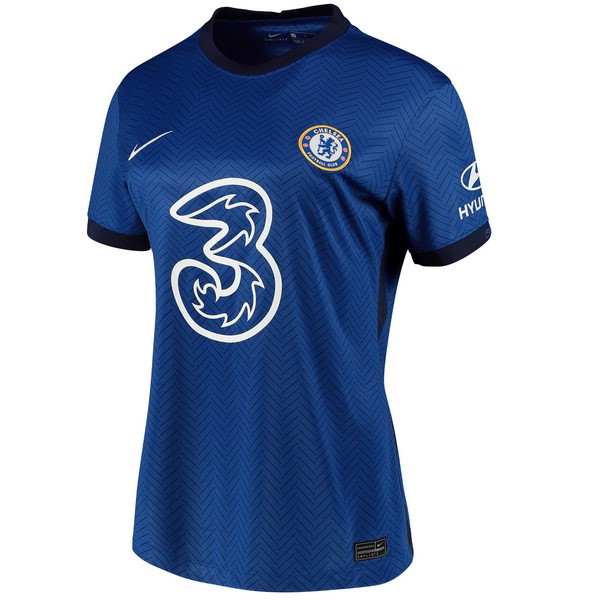 Camiseta Chelsea Replica Primera Ropa Mujer 2020/21 Azul